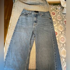 Asos Design Medium wash wide leg jeans